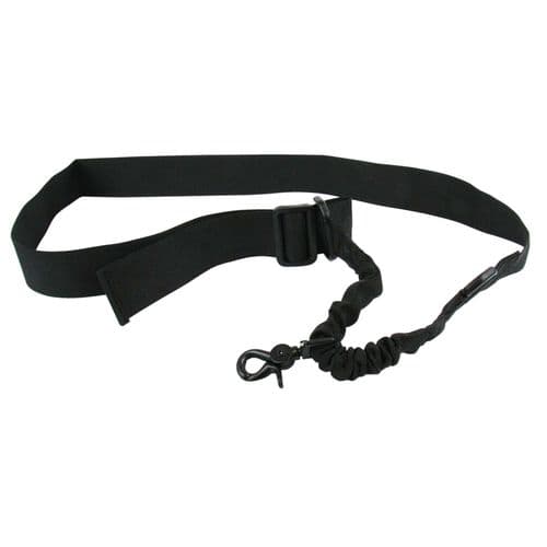 TacFire SL001B Single Point Sling 1.25" W x 20"-30" L Adjustable Double Bungee Black Nylon Webbing for Rifle/Shotgun TacFire SL001B Single Point Sling 1.25" W x 20"-30" L Adjustable Double Bungee Black Nylon Webbing for Rifle/Shotgun