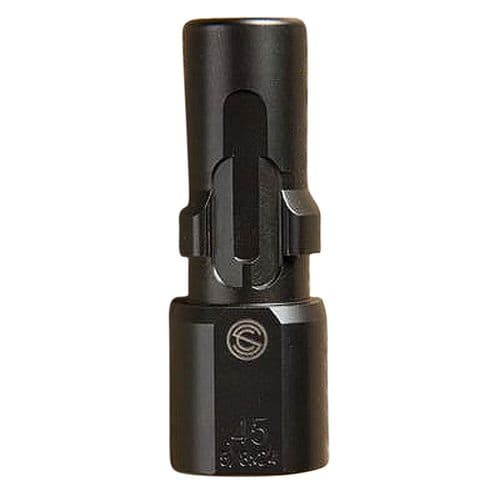SilencerCo AC2606 3-Lug Muzzle Device 45 ACP 9/16"-24 tpi Black SilencerCo AC2606 3-Lug Muzzle Device 45 ACP 9/16"-24 tpi Black