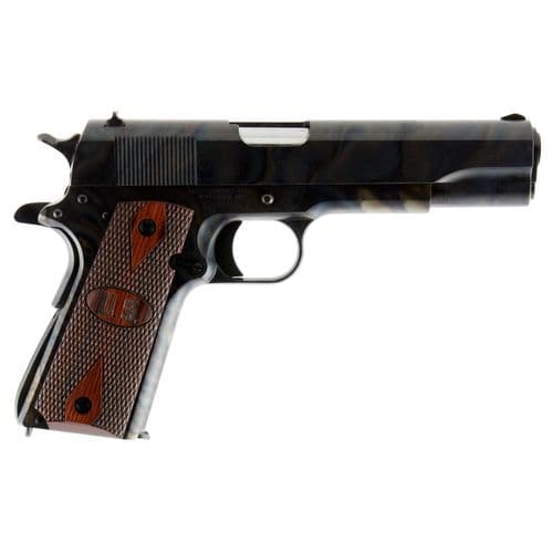 Thompson 1911GCH 1911 Color Case Hardened 45 ACP 5" 7+1 Color Case Hardened Steel Checkered Wood with Integrated US Logo Grip Thompson 1911GCH 1911 Color Case Hardened 45 ACP 5" 7+1 Color Case Hardened Steel Checkered Wood with Integrated US Logo Grip