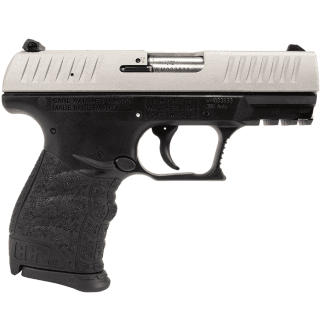 Walther Arms 5082501 CCP M2 380 ACP 3.54" 8+1 Black Polymer Frame Stainless Slide Walther Arms 5082501 CCP M2 380 ACP 3.54" 8+1 Black Polymer Frame Stainless Slide
