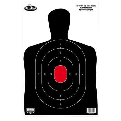 Birchwood Casey 35702 Dirty Bird BC-27 Silhouette Hanging Tagboard Target 12" x 18" 100 Per Pack Birchwood Casey 35702 Dirty Bird BC-27 Silhouette Hanging Tagboard Target 12" x 18" 100 Per Pack