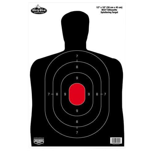 Birchwood Casey 35702 Dirty Bird BC-27 Silhouette Hanging Tagboard Target 12" x 18" 100 Per Pack Birchwood Casey 35702 Dirty Bird BC-27 Silhouette Hanging Tagboard Target 12" x 18" 100 Per Pack