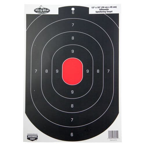 Birchwood Casey 35601 Dirty Bird Oval Silhouette Silhouette Hanging Tagboard Target 12" x 18" 100 Per Pack Birchwood Casey 35601 Dirty Bird Oval Silhouette Silhouette Hanging Tagboard Target 12" x 18" 100 Per Pack