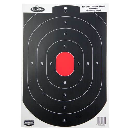 Birchwood Casey 35601 Dirty Bird Oval Silhouette Silhouette Hanging Tagboard Target 12" x 18" 100 Per Pack Birchwood Casey 35601 Dirty Bird Oval Silhouette Silhouette Hanging Tagboard Target 12" x 18" 100 Per Pack