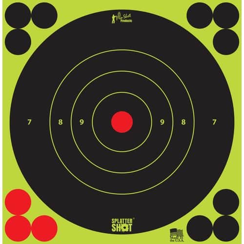 Pro-Shot SplatterShot Self-Adhesive Paper Target, 6" Bullseye 12 Pack - 6BGREEN12PK Pro-Shot SplatterShot Self-Adhesive Paper Target, 6" Bullseye 12 Pack - 6BGREEN12PK