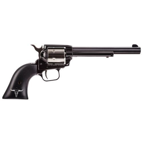 Heritage Mfg RR22TT6SKULL Rough Rider 22 LR 6rd 6.50" Overall Black Steel with Black Laminate Grip with Integrated Skull Heritage Mfg RR22TT6SKULL Rough Rider 22 LR 6rd 6.50" Overall Black Steel with Black Laminate Grip with Integrated Skull