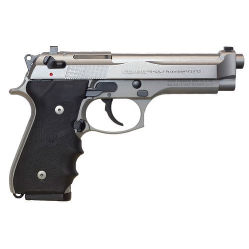 Beretta USA J92F560CA 92FS Brigadier *CA Compliant 9mm Luger 4.90" 10+1 Satin Stainless Steel Slide Black Hogue Wraparound Rubber Grip Beretta USA J92F560CA 92FS Brigadier *CA Compliant 9mm Luger 4.90" 10+1 Satin Stainless Steel Slide Black Hogue Wraparound Rubber Grip