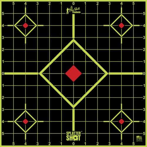 Pro-Shot 12SIGREEN5PK SplatterShot Sight-In Self-Adhesive Paper 5-Diamond Black/Green 5 Pack Pro-Shot 12SIGREEN5PK SplatterShot Sight-In Self-Adhesive Paper 5-Diamond Black/Green 5 Pack