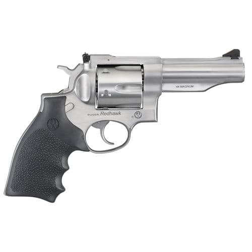 Ruger 5044 Redhawk 44 Rem Mag 6rd 4.20" Satin Stainless Steel Black Hogue Rubber Grip Ruger 5044 Redhawk 44 Rem Mag 6rd 4.20" Satin Stainless Steel Black Hogue Rubber Grip