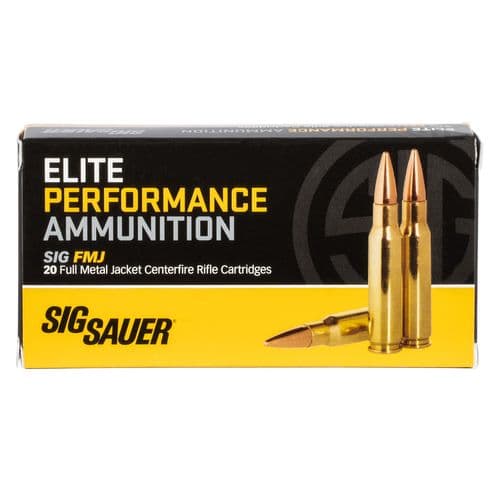 Sig Sauer E308B120 Elite Performance 308 Win 150 gr Full Metal Jacket (FMJ) 20 Bx/ 25 Cs Sig Sauer E308B120 Elite Performance 308 Win 150 gr Full Metal Jacket (FMJ) 20 Bx/ 25 Cs