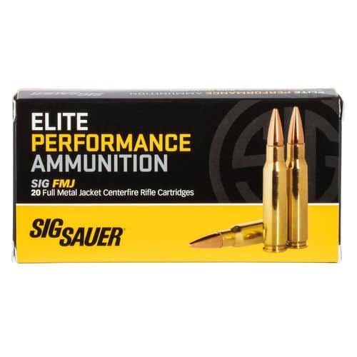 Sig Sauer E308B120 Elite Performance 308 Win 150 gr Full Metal Jacket (FMJ) 20 Bx/ 25 Cs Sig Sauer E308B120 Elite Performance 308 Win 150 gr Full Metal Jacket (FMJ) 20 Bx/ 25 Cs