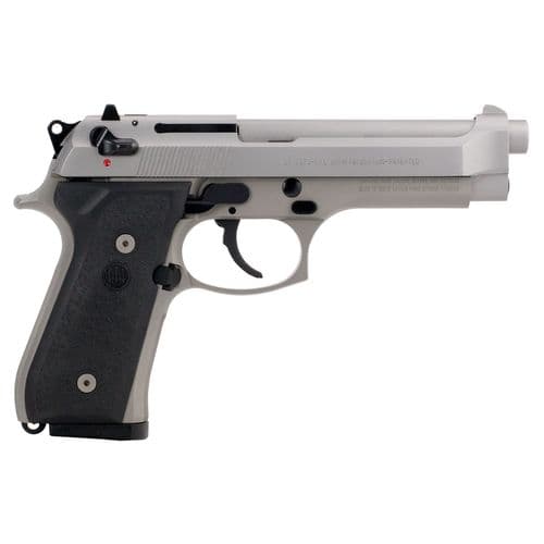 Beretta USA JS92F510CA 92FS Inox *CA Compliant 9mm Luger 4.90" 10+1 Satin Stainless Steel Stippled Textured Black Polymer Grip Beretta USA JS92F510CA 92FS Inox *CA Compliant 9mm Luger 4.90" 10+1 Satin Stainless Steel Stippled Textured Black Polymer Grip