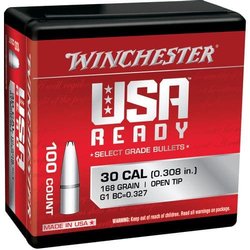 Winchester Ammo WBR30168 Centerfire Rifle 308 Win 168 gr Open Tip 100 Per Bag Winchester Ammo WBR30168 Centerfire Rifle 308 Win 168 gr Open Tip 100 Per Bag
