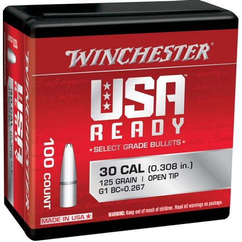 Winchester Ammo WBR30125 Centerfire Rifle 308 Win 125 gr Open Tip 100 Per Bag Winchester Ammo WBR30125 Centerfire Rifle 308 Win 125 gr Open Tip 100 Per Bag