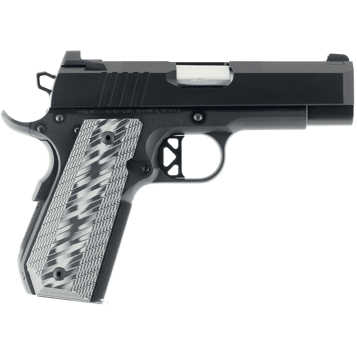 Dan Wesson 01883 EPC 45 ACP 4" 8+1 Black Black Duty Stainless Steel Slide Black & Gray Tapered G10 Grip Dan Wesson 01883 EPC 45 ACP 4" 8+1 Black Black Duty Stainless Steel Slide Black & Gray Tapered G10 Grip