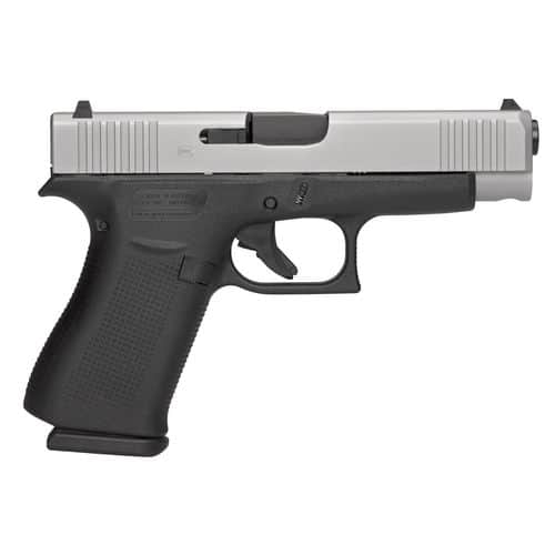 Glock PA485SL301AB G48 9mm Luger 4.17" 10+1 Black Silver PVD Front Serrations Slide Black Polymer Grip AmeriGlo Sights Glock PA485SL301AB G48 9mm Luger 4.17" 10+1 Black Silver PVD Front Serrations Slide Black Polymer Grip AmeriGlo Sights