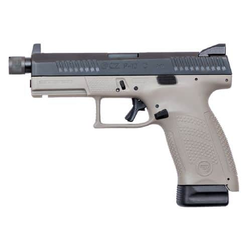 CZ-USA 01534 P-10 C SR 9mm Luger 4.61" 10+1 Urban Gray Black Steel Slide Stippled Urban Gray Polymer Grip Reversible Mag Release Night Sights CZ-USA 01534 P-10 C SR 9mm Luger 4.61" 10+1 Urban Gray Black Steel Slide Stippled Urban Gray Polymer Grip Reversible Mag Release Night Sights
