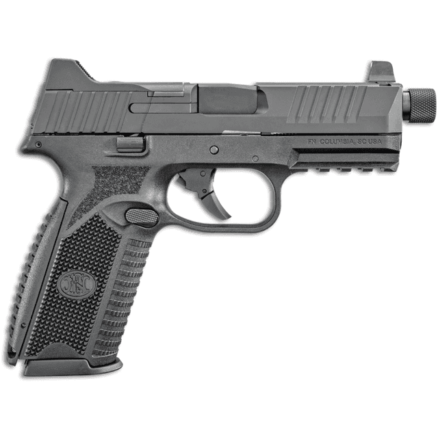 FN 66-100527 509T Full Size 9mm Luger 10+1, 4.50" Black Target Crown/Threaded Steel Barrel, Matte Black Optic Ready FN 66-100527 509T Full Size 9mm Luger 10+1, 4.50" Black Target Crown/Threaded Steel Barrel, Matte Black Optic Ready