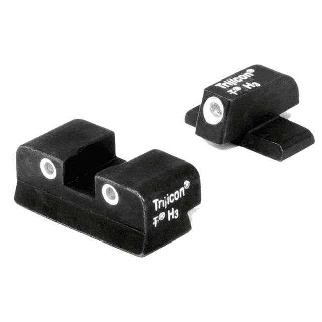 Trijicon Bright & Tough Night Sights, Green/Tritium White Outline Front Sight Sig Sauer .40 S&W/.45 ACP #6 Front/#8 Rear - 600465 Trijicon Bright & Tough Night Sights, Green/Tritium White Outline Front Sight Sig Sauer .40 S&W/.45 ACP #6 Front/#8 Rear - 600465
