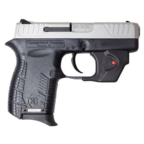 Diamondback DB380VL DB380 G4 380 ACP 2.80" 6+1 Black Stainless Steel Slide Black Polymer Grip with Viridian Laser Diamondback DB380VL DB380 G4 380 ACP 2.80" 6+1 Black Stainless Steel Slide Black Polymer Grip with Viridian Laser