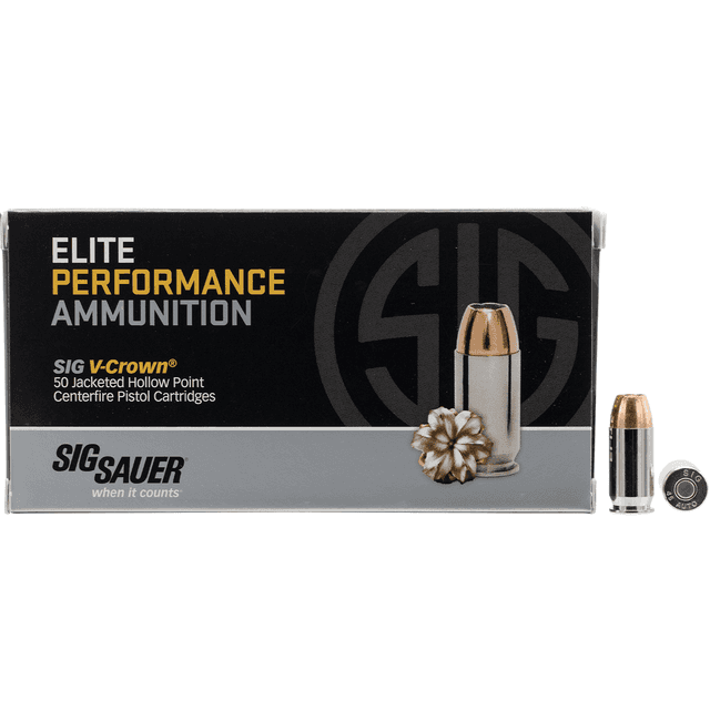 Sig Sauer Elite V-Crown 45 ACP 230 gr Jacketed Hollow Point (JHP) - E45AP250 Sig Sauer Elite V-Crown 45 ACP 230 gr Jacketed Hollow Point (JHP) - E45AP250