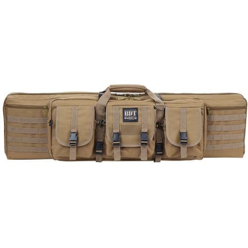 Bulldog BDT3536T BDT Tactical Single Rifle Case with Tan Finish, 3 Accessory Pockets, Deluxe Padded Backstraps, Lockable Zippers & Padded Internal Divider 13" H x 36" W x 3" D Internal Dimensions Bulldog BDT3536T BDT Tactical Single Rifle Case with Tan Finish, 3 Accessory Pockets, Deluxe Padded Backstraps, Lockable Zippers & Padded Internal Divider 13" H x 36" W x 3" D Internal Dimensions