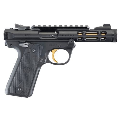 Ruger 43927 Mark IV 22/45 Lite 22 LR 4.40" 10+1 Black Black Anodized Aluminum Ported Slide Checkered Black Polymer Grip Ruger 43927 Mark IV 22/45 Lite 22 LR 4.40" 10+1 Black Black Anodized Aluminum Ported Slide Checkered Black Polymer Grip