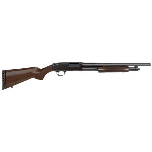 Mossberg 50429 500 Retrograde 12 Gauge 5+1 3" 18.50" Cylinder Bore Barrel Blued Rec Walnut Stock Right Hand (Full Size) Mossberg 50429 500 Retrograde 12 Gauge 5+1 3" 18.50" Cylinder Bore Barrel Blued Rec Walnut Stock Right Hand (Full Size)