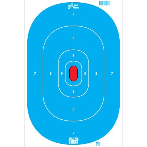 Pro-Shot SILHINTPBLUE SplatterShot Silhouette Hanging Paper Target 12" x 18" 8 Per Pack Pro-Shot SILHINTPBLUE SplatterShot Silhouette Hanging Paper Target 12" x 18" 8 Per Pack