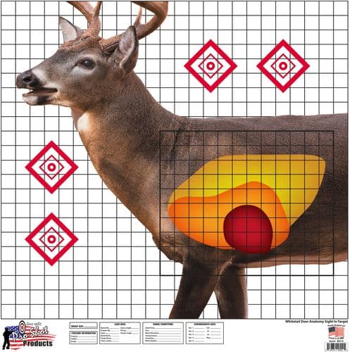 Pro-Shot WDSI5PK American Whitetail Sight-In Target 25"x 25" 5 Pack Pro-Shot WDSI5PK American Whitetail Sight-In Target 25"x 25" 5 Pack