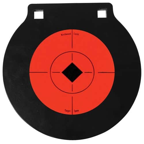 Birchwood Casey 47608 World of Targets Double Hole Black Gong w/Orange Target AR500 Steel Birchwood Casey 47608 World of Targets Double Hole Black Gong w/Orange Target AR500 Steel