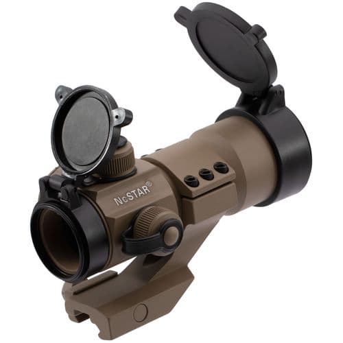 NcStar DRGB135T Tube Reflex Optic 1x35mm 3 MOA Illuminated Red/Green/Blue Dot Powder Coated Tan NcStar DRGB135T Tube Reflex Optic 1x35mm 3 MOA Illuminated Red/Green/Blue Dot Powder Coated Tan