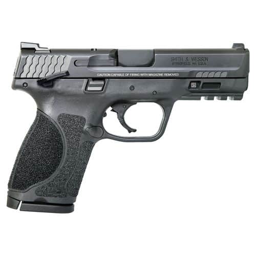 Smith & Wesson 12465 M&P M2.0 Compact 9mm Luger 4" 10+1 Black Black Armornite Stainless Steel Black Interchangeable Backstrap Grip Manual Safety Smith & Wesson 12465 M&P M2.0 Compact 9mm Luger 4" 10+1 Black Black Armornite Stainless Steel Black Interchangeable Backstrap Grip Manual Safety