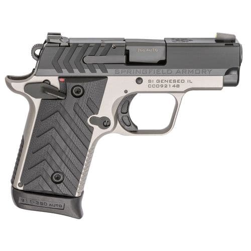 Springfield Armory PG9109TN 911 380 ACP 2.70" 6+1 7+1 Titanium Gray Cerakote Black Nitride Stainless Steel Slide Black G10 Grip Springfield Armory PG9109TN 911 380 ACP 2.70" 6+1 7+1 Titanium Gray Cerakote Black Nitride Stainless Steel Slide Black G10 Grip