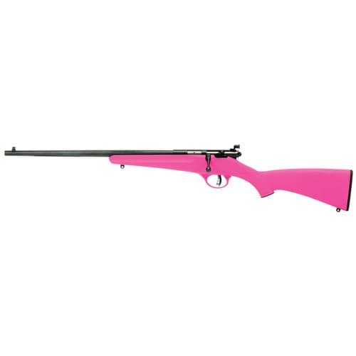 Savage Arms 13844 Rascal 22 LR 1rd Cap 16.13" Matte Blued Rec/Barrel Pink Stock Left Hand (Youth) Savage Arms 13844 Rascal 22 LR 1rd Cap 16.13" Matte Blued Rec/Barrel Pink Stock Left Hand (Youth)
