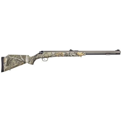 T/C Arms 12282 Impact SB 50 Cal 26" Silver Weather Shield Rec/Barrel Realtree Edge Synthetic Stock with Fiber Optic Sights T/C Arms 12282 Impact SB 50 Cal 26" Silver Weather Shield Rec/Barrel Realtree Edge Synthetic Stock with Fiber Optic Sights