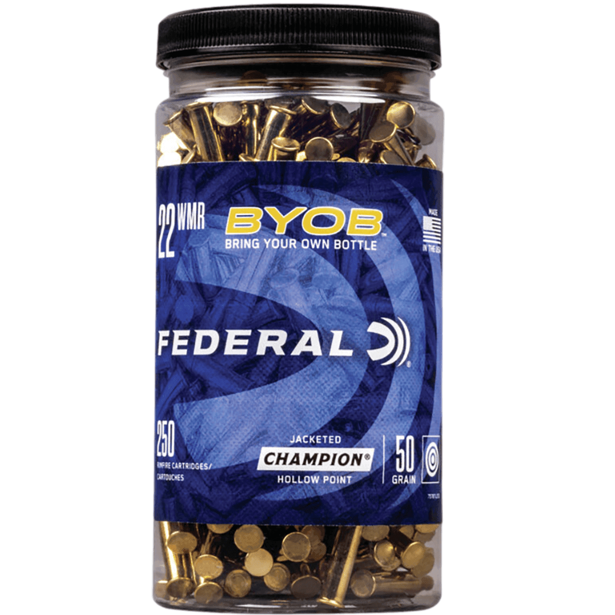 Federal BYOB Champion Training 22 WMR 50 grain, 250 Per Box - 757BTL250 Federal BYOB Champion Training 22 WMR 50 grain, 250 Per Box - 757BTL250