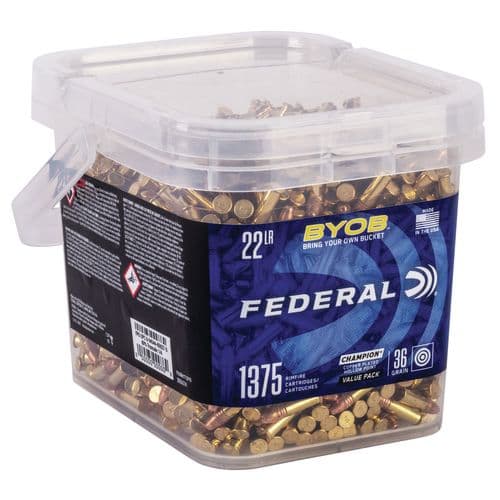 Federal 750BKT1375 Small Game Target BYOB 22 LR 36 gr Copper Plated Hollow Point (CPHP) 1375 Bx/ 12 Cs Federal 750BKT1375 Small Game Target BYOB 22 LR 36 gr Copper Plated Hollow Point (CPHP) 1375 Bx/ 12 Cs