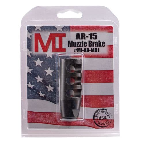 Midwest Industries MIARMB1 AR Muzzle Break 5.56x45mm NATO 1/2"-28 tpi Black Phosphate Steel Midwest Industries MIARMB1 AR Muzzle Break 5.56x45mm NATO 1/2"-28 tpi Black Phosphate Steel