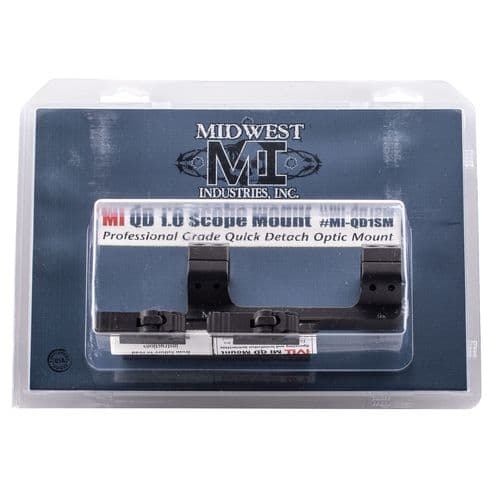 Midwest Industries MIQD1SM QD Offset Mount Black Hardcoat Anodized Any w/Rail Quick Detach 1" Tube Standard/Offset Picatinny Rail Mount Aluminum Midwest Industries MIQD1SM QD Offset Mount Black Hardcoat Anodized Any w/Rail Quick Detach 1" Tube Standard/Offset Picatinny Rail Mount Aluminum