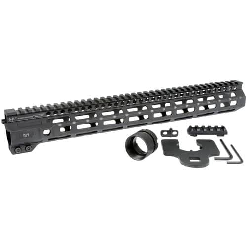 MIDWEST INDUSTRIES INC MICRM15 M-Series AR-15 6061 Aluminum Black Hard Coat Anodized 15" MIDWEST INDUSTRIES INC MICRM15 M-Series AR-15 6061 Aluminum Black Hard Coat Anodized 15"