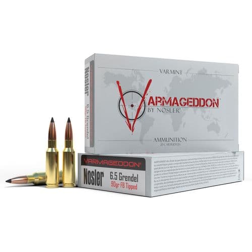 Nosler 65182 Varmageddon 6.5 Grendel 90 gr Flat Base Tipped (FBT) 20 Bx/ 10 Cs Nosler 65182 Varmageddon 6.5 Grendel 90 gr Flat Base Tipped (FBT) 20 Bx/ 10 Cs