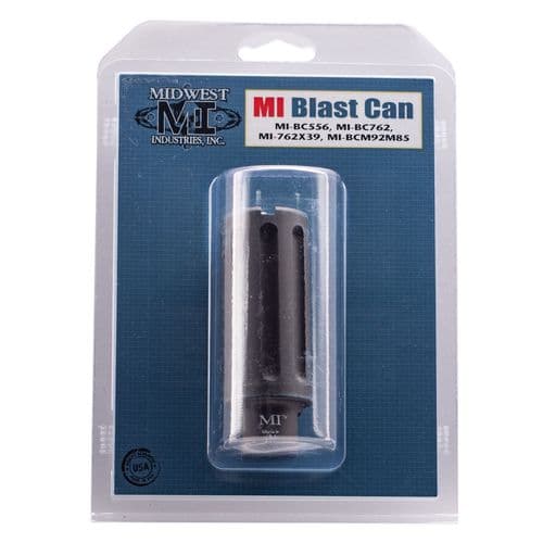 Midwest Industries MIBC556 AR-15 5.56x45mm NATO Muzzle Device 1/2"-28 tpi Black Hardcoat Anodized 6061 Aluminum Midwest Industries MIBC556 AR-15 5.56x45mm NATO Muzzle Device 1/2"-28 tpi Black Hardcoat Anodized 6061 Aluminum