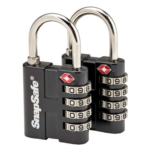 SnapSafe TSA Approved Padlocks - 2 Pack SnapSafe TSA Approved Padlocks - 2 Pack