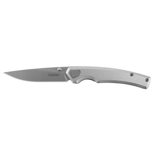 Kershaw 2131 Epistle 3" Folding Drop Point Plain Bead Blasted 8Cr13MoV SS Blade Anodized Aluminum Handle Kershaw 2131 Epistle 3" Folding Drop Point Plain Bead Blasted 8Cr13MoV SS Blade Anodized Aluminum Handle