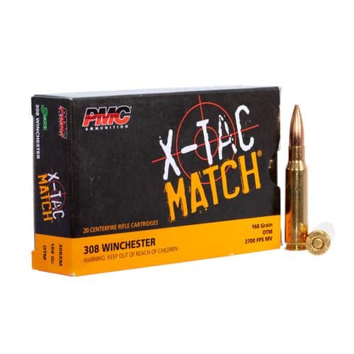 PMC 308XM X-Tac Match 308 Win 168 gr Open Tip Match (OTM) 20 Bx/ 40 Cs PMC 308XM X-Tac Match 308 Win 168 gr Open Tip Match (OTM) 20 Bx/ 40 Cs