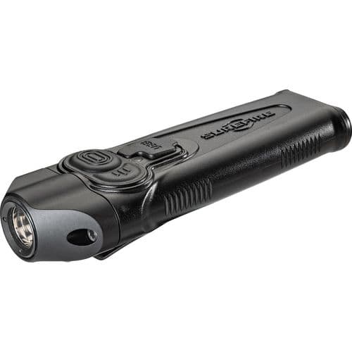 SureFire PLRA Stiletto Black Aluminum Body w/Lithium Polymer Battery White LED 5-650 Lumens 78 Meters Range SureFire PLRA Stiletto Black Aluminum Body w/Lithium Polymer Battery White LED 5-650 Lumens 78 Meters Range