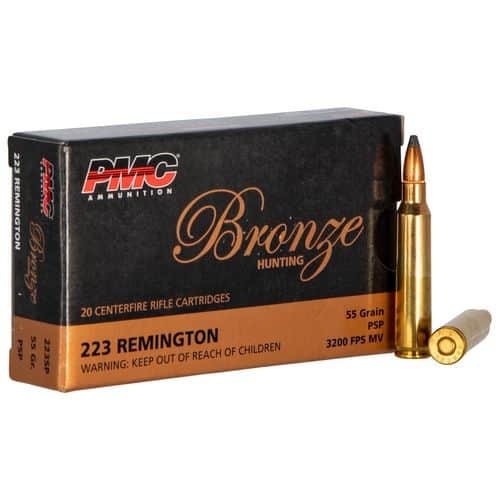 PMC 223SP Bronze 223 Rem 55 gr Pointed Soft Point (PSP) 20 Bx/ 40 Cs PMC 223SP Bronze 223 Rem 55 gr Pointed Soft Point (PSP) 20 Bx/ 40 Cs