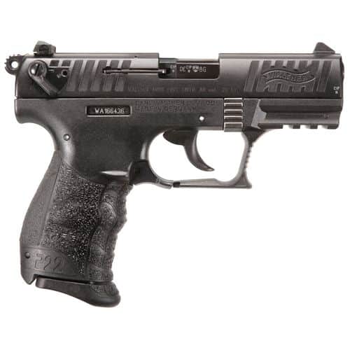 Walther Arms 5120700 P22 Q 22 LR 3.42" 10+1 Black Black Steel Slide Black Interchangeable Backstrap Grip Walther Arms 5120700 P22 Q 22 LR 3.42" 10+1 Black Black Steel Slide Black Interchangeable Backstrap Grip