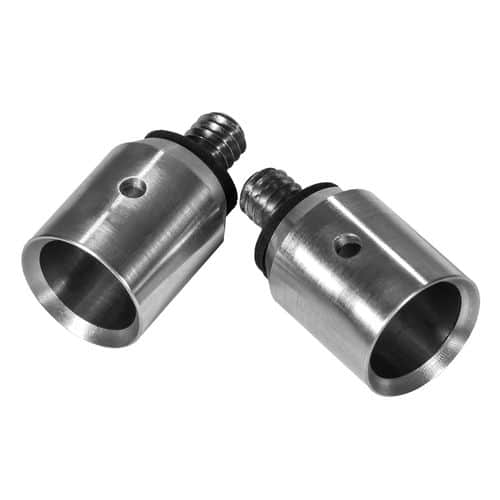 Warne 7954M Precision Atlas Foot Adapter Silver Steel Warne 7954M Precision Atlas Foot Adapter Silver Steel